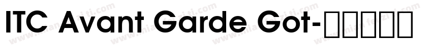 ITC Avant Garde Got字体转换